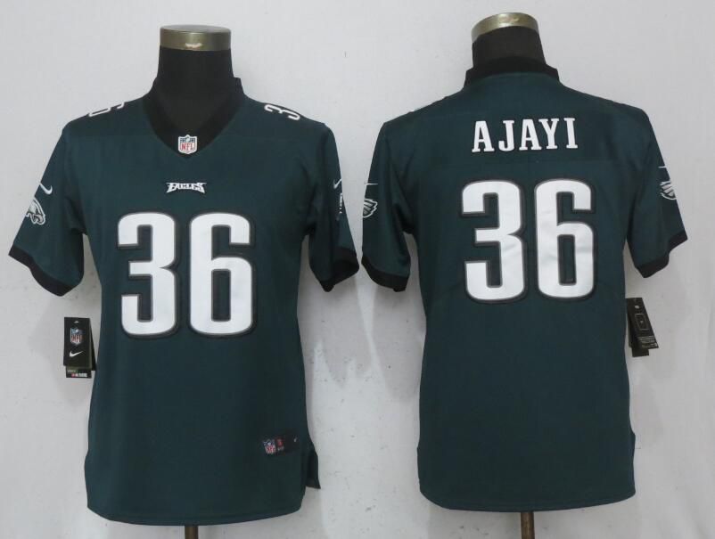 Women Philadelphia Eagles #36 Ajayi Green Nike Vapor Untouchable Limited NFL Jerseys->women nfl jersey->Women Jersey